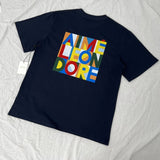 Aime leon dore color block letter high street loose short sleeve t-shirt hoodie long sleeve