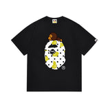 Cross-border wholesale summer classic ape camo lightning print cotton short sleeve t-shirt
