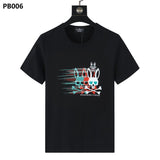Psy wholesale american cho bunt-shirt colorful skull rabbit gradient letterprintingcouple short