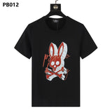 Psy wholesale american cho bunt-shirt colorful skull rabbit gradient letterprintingcouple short