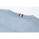 Tommy T Shirts Summer Clothes T-shirt Crew Neck T-shirt Solid Color