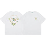 Summer collection: casa casablanca print oversized short-sleeve t-shirt - premium heavyweight cotton