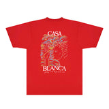 Casablanca T Shirts Fashion Print Street