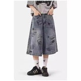 Unisex Jeans Summer Loose Wide Leg Casual Jeans