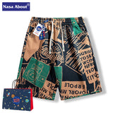 Nasa Shorts Summer Casual Sports Pants Loose