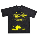 Rock Star T Shirt Two One Pilots Rock Distressed T-shirt Short Sleeve Loose