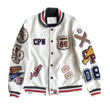 Unisex Baseball Jersey Embroidered Jacket Spring/Autumn Loose Baseball Uniform