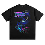 Hip Hop Rapper T Shirt Printed Short Sleeve T-shirt Loose Men and Women European and American