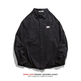 Men Long-Sleeved Shirt Men Spring Loose Casual Long Sleeves Jacket