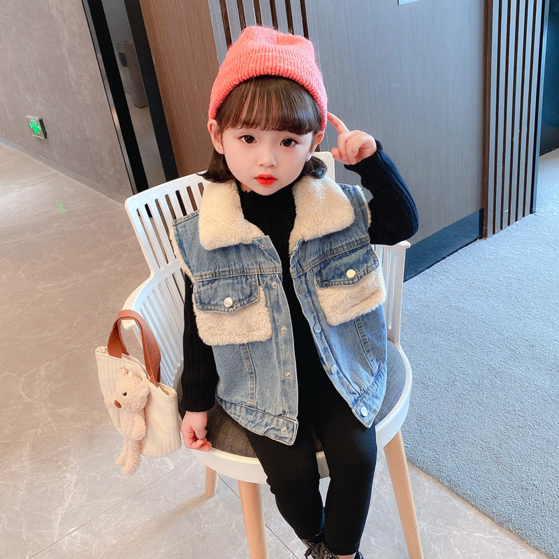 Girl Jacket Unisex Thickened Autumn and Winter