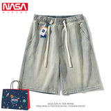 Nasa Shorts Denim Shorts for Men Summer Trendy Student Loose