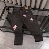 CHH Chrome Hearts Jeans Unisex Casual Loose Jeans
