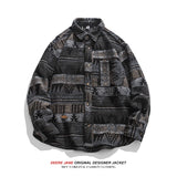 Men's Long-Sleeved Shirt Coat Men's Spring Shirt Casual Jacket Top