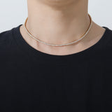 Zircon necklace copper micro-zircon single-row chain