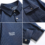 Men Long-Sleeved Shirt Spring Denim Shirt Jacket Men Loose