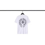 CHH Chrome Heart T Shirts Sanskrit Cross Print Loose Short Sleeve T-Shirt
