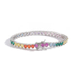 Zircon necklace colorful full zirconium tennis chain