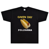 Rock Star T Shirt Green Day Pollyanna T-shirt Band Loose Short Sleeve