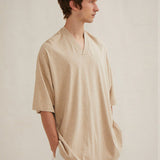 Fog Essentials T shirt Offset Logo Loose V-neck T shirt