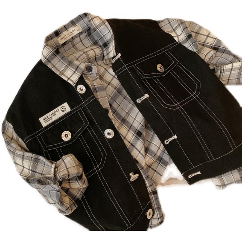 Boy Jacket Boys' Shirt Spring and Autumn Cotton Children's Baby Fried Street Jacket Fashion