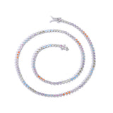 Zircon necklace zircon colorful necklace