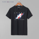 Tommy T Shirts Tommy Men's Short Sleeve Cotton Crew Neck Print T-shirt