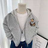 Boy Jacket Boy Hooded Coat Children's Korean-Style Cartoon Spring and Autumn Clothing Children's All-Match