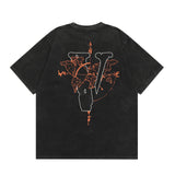 Vlone T Shirt Spring Summer Crew Neck Pullover Short Sleeve