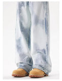 Unisex Jeans Washed Old Jeans Loose Casual