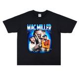 Rock Star T Shirt Mac Miller Hip-Hop Street Printed T-shirt Short Sleeve Loose