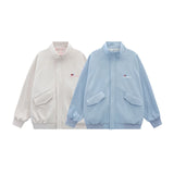 Unisex Baseball Jersey Spring and Autumn Jacket Double-Sided Plaid Embroidered Loose Casual Couple Jacket