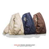 Men Coat Baseball Uniform Cotton-Padded Jacket Men's Winter Jacket