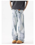Unisex Jeans Washed Old Jeans Loose Casual