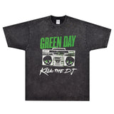 Rock Star T Shirt Green Day Kill the DJ T-shirt Rock American Style Loose Short Sleeve