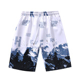 Nasa Shorts Shorts for Men Summer Trendy Student Loose Elastic