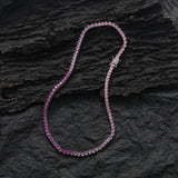 Zircon necklace Gradient tennis chain