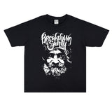 Rock Star T Shirt Break of Sanity Band Printed T-shirt Short Sleeve Cotton Loose