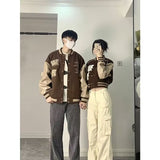 Unisex Baseball Jersey Embroidered Loose Baseball Jacket Couple