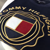 Tommy T Shirts Tommy Couple's Short-Sleeved T-shirt Flannel Embroidery