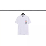 CHH Chrome Heart T Shirts Crowe Scroll Heart Color Cross Print Crew Neck Short Sleeve