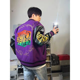 Unisex Baseball Jersey Vintage Embroidered Baseball Suit Spring and Autumn Casual Loose Jacket