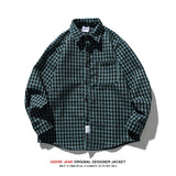 Men Long-Sleeve Shirt Spring Long Sleeve Shirt Men's Loose Casual Weaving Shirt