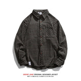 Men Long-Sleeved Shirt Spring Long Sleeve Shirt Men's Loose-Fit Casual Shirt