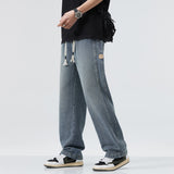 Unisex Jeans Summer Vintage Casual Loose Straight Pants