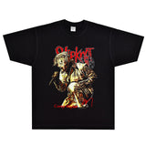 Rock Star T Shirt Slipknot Corey Taylor T-shirt Band Street Vintage Short Sleeve