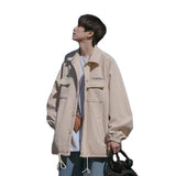 Unisex Baseball Jersey Vintage Spring Fall Casual Tooling Jacket