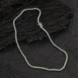Zircon necklace apple green tennis chain