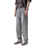 Unisex Jeans Casual Jeans Loose Splicing
