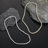 Zircon necklace cubic zirconia copper tennis chain