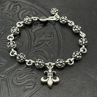 Chrome Heart Bracelet Flower Domineering Classic
